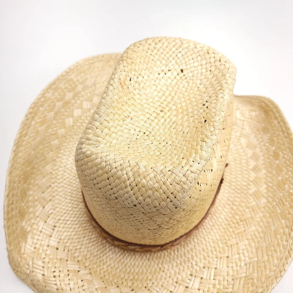 Cowboy Hat‎ Resistol StageCoach Straw Western Band Size 6 7/8 Sisters Cowgirl